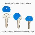 House Key Case 2022 Colors 6/10pcs Hollow Silicone Soft Key Cap Covers Topper Keyring Key Rings Car Hot. 