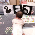Black White Flash Cards Kids Baby Montessori Toys Sensory High Contrast Visual Stimulation Activity Flashcards. 