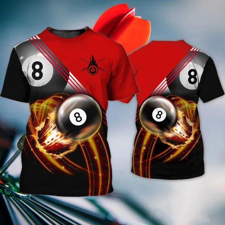Billiards%20Snooker%20Print%20Shirt%20Men's%20T-shirt%20Tops%20Summer%20Casual%20Sweatshirt%20Oversized%20Short%20Sleeve%20Pullover%20Personalized%20Clothes%20-%20Image%202