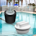 2 Pcs 1.5Inch Pool Winterizing Plugs Rubber Expansion Plugs with 2 Pcs 1.5Inch Threaded Pool Return Winterizing Plug.