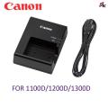 Canon 1100D, 1200D, or 1300D DSLR with the LP-E10 Battery Charger and Free Power Cable for Hassle-free Battery Charging. 