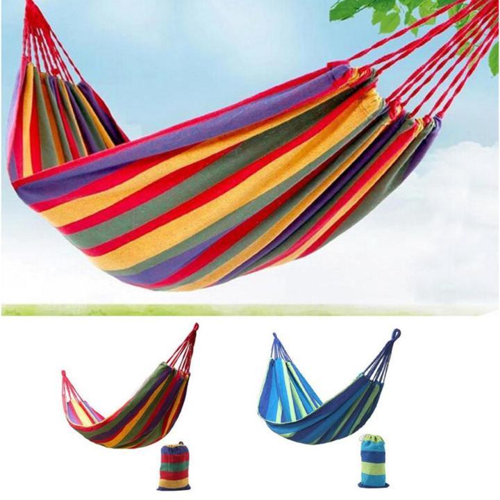 Rainbow Hammock Swing Chair bed Egg Outdoor Leisure Portable Hammock