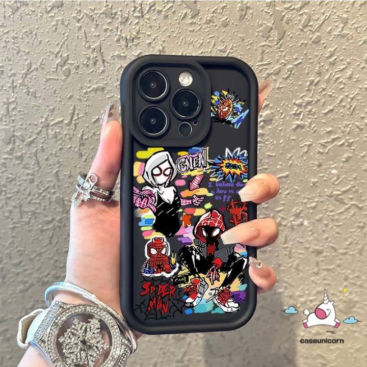 Angel%20Eye%20Trendy%20Brand%20MARVEL%20Spider-Man%20Couples%20Case%20For%20Redmi%2012%209%20A1%209T%209C%209A%2010C%2012C%2010A%20A2%20Note%2012%2011%209%208%2010s%2010%20Pro%20Max%20Mi%2011%2012%20Lite%20Poco%20M3%20X5%20C55%20Fashion%20Soft%20Cover%20-%20Image%202