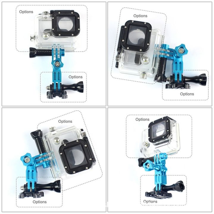 NEW-%20Action%20Camera%20Universal%20Aluminum%20Alloy%20Three-way%20Adjustment%20Arm%20360%20Degree%20Adapter%20-%20Image%205