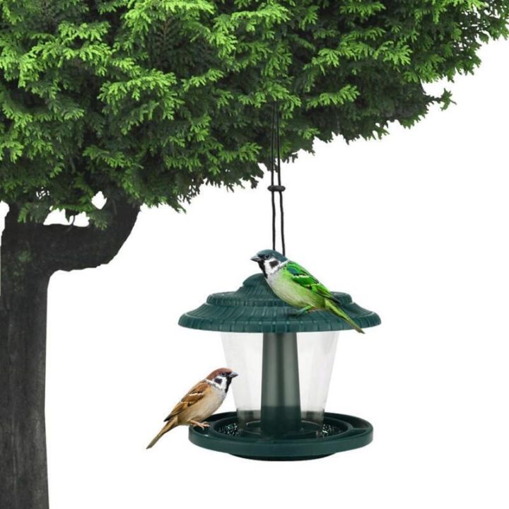 Bird Feeder Automatic Foot Feeding Tool Outdoor Bird Feeder Hanging Nut Feeding Multiple Hole Dispenser Holder Food Container