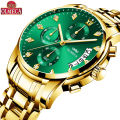 OLMECA Multi functional Steel Band Men's Watch Business Waterproof Non Mechanical Watch Wholesale.