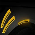 OM 2Pcs Car Safety Warning Sticker Mark Car Reflective Stickers Tape Reflective Strips Exterior Accessories. 