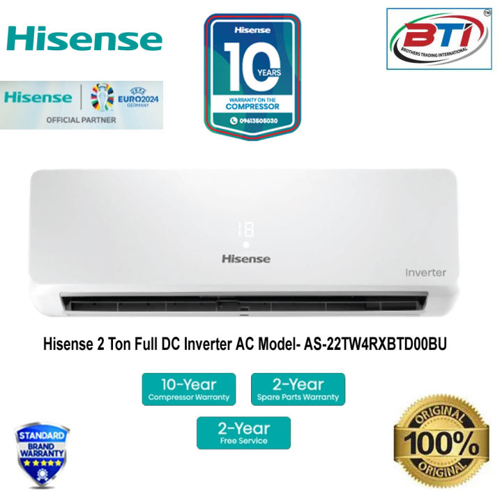 Hisense 2 Ton Full DC Inverter AC Model- AS-22TW4RXBTD00BU