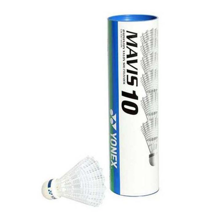 Pack Of 6 Pcs Yonex Mavis-10 Shuttlecock - White