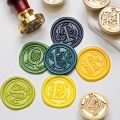 Sealing wax for stamp Head letter Retro seal kit nail Silicone stamps logo for scrapbooking surgut print set wedding craft soaps.