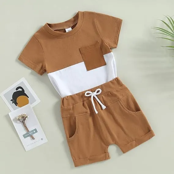 Baby%20Boy%20Summer%20Short%20Sleeve%20T-shirt%20Tee%20Shorts%202%20Pcs%20Outfits%20Set%20used%20children%20baby%20comfortable%20T-shirt%20and%20pant%20(%20-%20Image%204