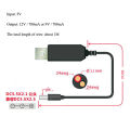 USB Power Boost Line DC 5V To DC 5V / 9V / 12V Step Up Module USB Converter Adapter Cable 2.1x5.5mm Plug for Arduino WIFI. 