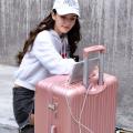 Internet celebrityinsUniversal Wheel Female Boarding Bag Male Suitcase with Combination Lock Student Korean Fashion Suitcase. 