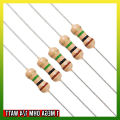 1M Mega Ohm Carbon Film Resistor 1/4 W [50 PS] Resistance 0.25 Watt 250mW 5%. 