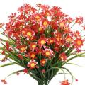 Artificial Flower UV-resistant Easy Care Long Stem Greenery Shrub Plant Faux Cemetery Flower Farmhouse Decor Photograph Prop.