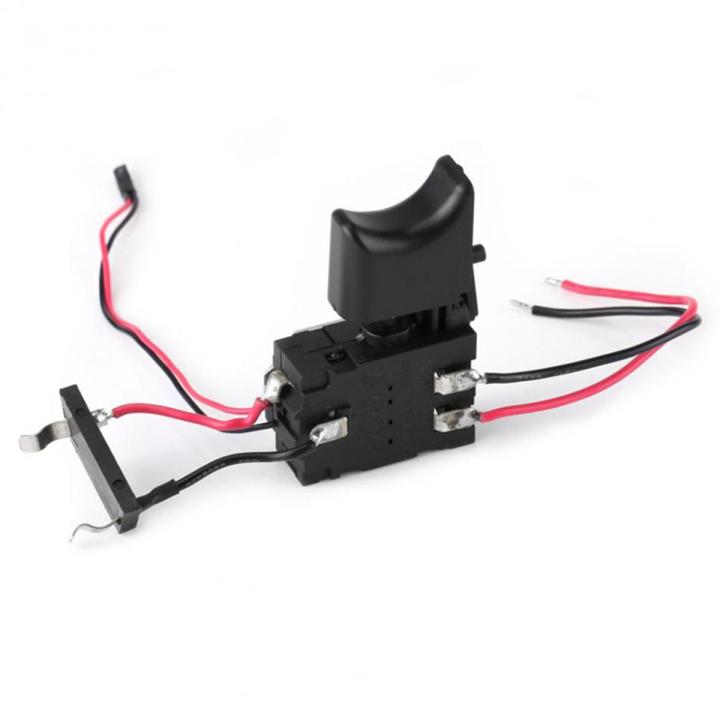 DC 7.2 V - 24 V 16A Electric Drill Control Switch Cordless Trigger Switch with Small Light for Tool