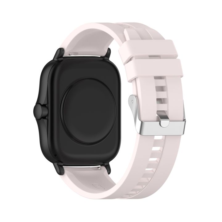 Watch%20Strap%20For%20Amazfit%20GTS%202e%20/%20GTS%202%2020mm%20Silicone%20Watch%20Band%20with%20Silver%20Buckle%20-%20Image%205
