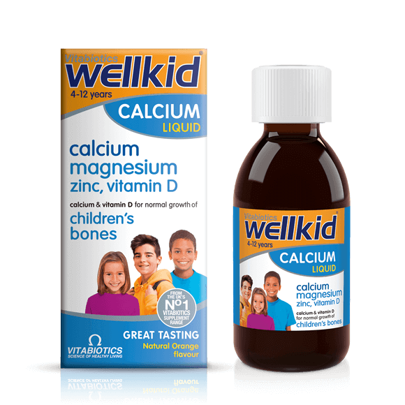 Vitabiotics Wellkid Calcium Megnesium Zinc & Vitamin D Liquid 150ml UK