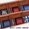 Men's Formal & Casual Polyester Silk Neck Tie 4 Item Set Box For Fashionable Outlook. 