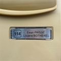 Adhesive Mailbox Sign name badge Personalized Text Standard Size 7*2 cm Engraved Stainless steel Mail box tag Professional Label. 