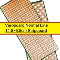 LINE Veroboard Normal Line 14.5×6.5cm Stripboard Vero Board Line Veroboard Single Side For Prototyping Designing Weld Soldering Arduino DIY. 