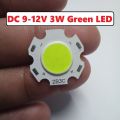 Green 3W LED Light SMD Chip DC 9-12V 2B3C With Metal Plate Heatsink Heat Sink Aluminum Base 20mm PCB DIY Lighting. 