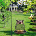 Bird Feeder with Squirrel-proof Lid Spacious Standing Feeding Space for Birds. 