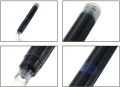 2pcs Disposable Blue and Black Fountain Pen Ink Cartridge Refills Length Fountain Pen Ink Cartridge Refills. 