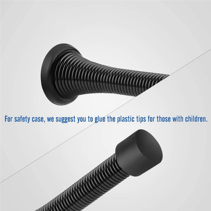 12%20Pack%20Black%20Spring%20Door%20Stops%20Flexible%20Spring%20Door%20Stopper%20with%20Low%20Mounted%20Black%20Rubber%20Bumper%20Tips%20-%20Image%202