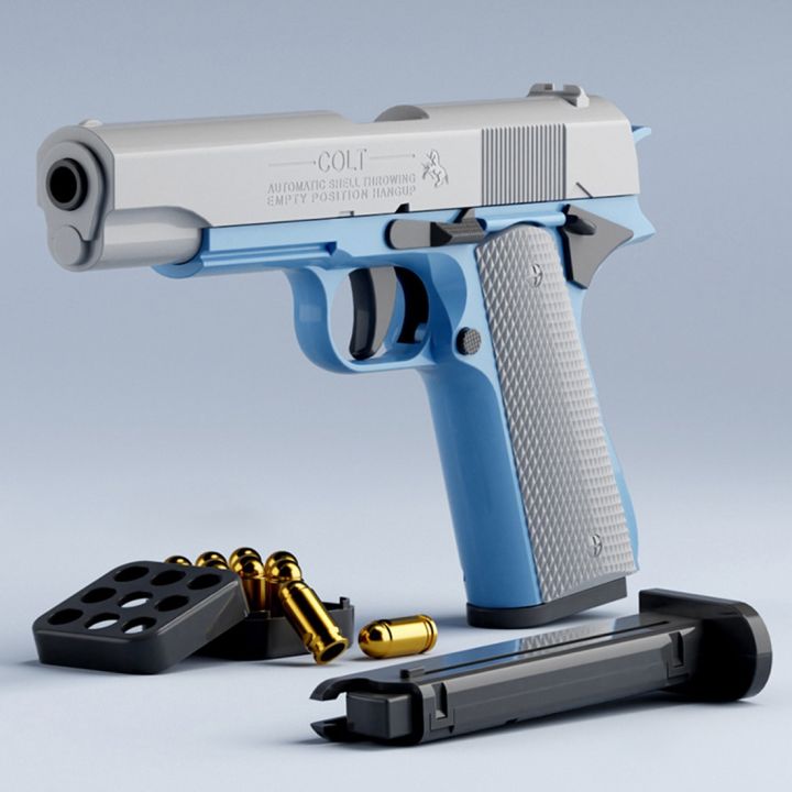 New Mini 3d Printed Model Gravity Straight Jump Toy Gun Non-Firing Cub Kids Stress Relief Toy Christmas Gift