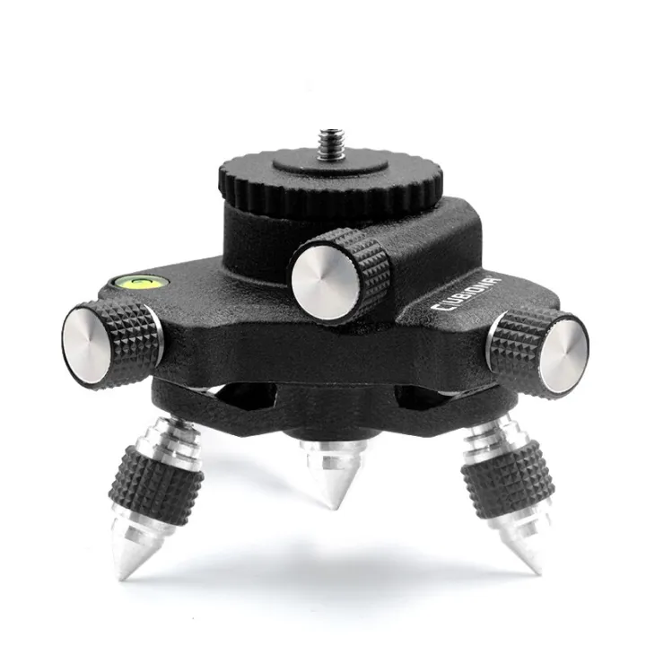 CLUBIONA%20Aluminum%20Alloy%20360%C2%B0%20Fine%20Tuning%20Holder%20Pivoting%20Base%20Tripod%20Adapter%20Bracket%20Stand%20for%201/4%20inch%20Threaded%20Laser%20Levels%20-%20Image%207