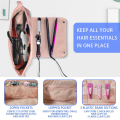 Hair Tool Travel Bag Curling Iron Hair Straightener 2-In-1 Hot Tool Travel Box Storage Bag,Black Durable Easy Install Easy to Use.