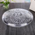 Crystal Plastic Clear Round Spice And Serving Tray With Lid - Perfect For Serving Your Favorite Snacks And Dishes With Style.