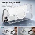 ESR for iPhone 14 Pro Max Case, Compatible with MagSafe, Shockproof Grade Protection, Air-Guard Corners, Magnetic Phone Case for iPhone 14 Pro Max, Air Armor (HaloLock), Clear.