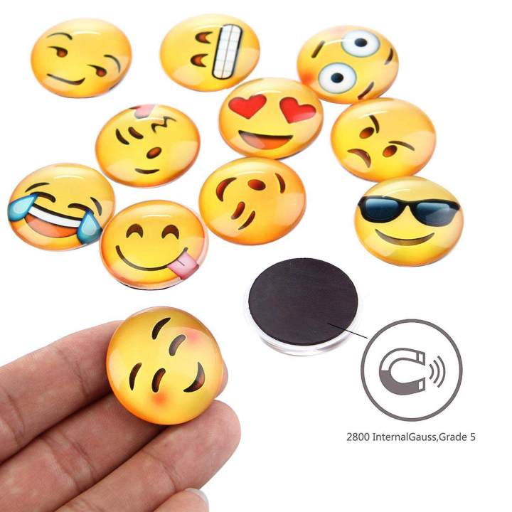 Emoji%20Fridge%20Magnets%2012pcs%20Refrigerator%20Magnets%20Set%20For%20Kitchen%20Decor%20Magnetic%20Message%20Whiteboard%20Office%20Cabinets%20-%20Image%205