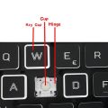 Replacement Keycap Key Cap Scissor Clip Hinge For Dell latitude Vostro Inspiron Xps Precision Alienware Laptop Keyboard.
