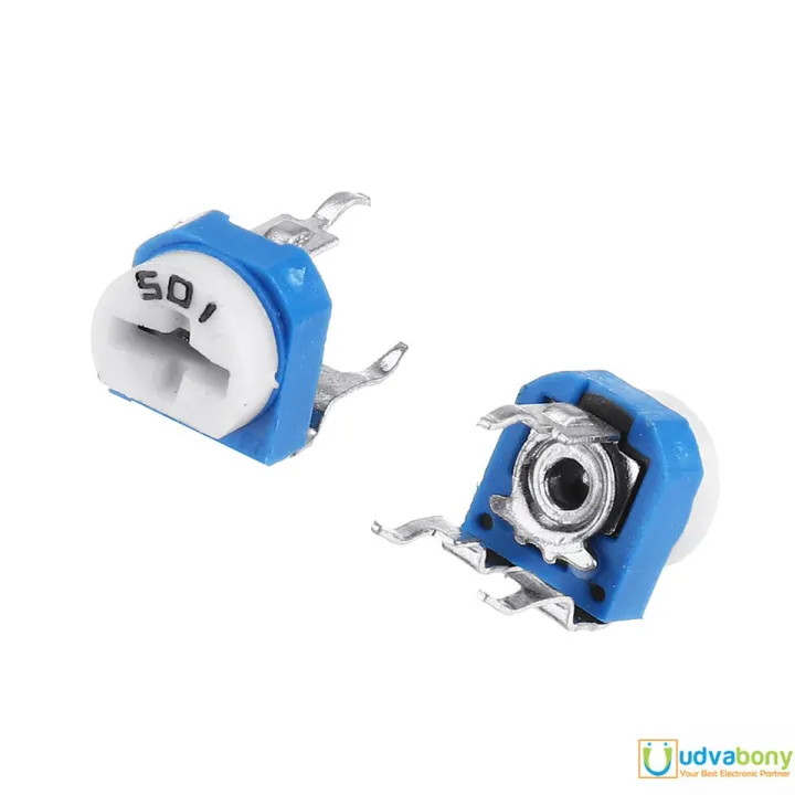 5Pcs- RM065 RM-065 VR 1M Ohm 105 Potentiometer Trimmer Trim Pot 1M Ohm 105 Trimpot Potentiometer Variable Resistor Top Adjustment Single Turn 6mm V/R Electrical Circuitry & Parts