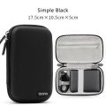 BOONA Portable Storage Box Waterproof Storage Bag for 2.5-Inch Mobile Hard Drive Power Supply USB Drive Data Dable Headset Black. 
