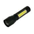 USB Rechargeable LED Mini Flashlight - Torchlight + COB LED Torchlight Micro USB Charging System Handheld Focus Portable Tactical Flashlight Torch of Zoomable. With New Stylish Fashionable Storage Box. - torch light. 