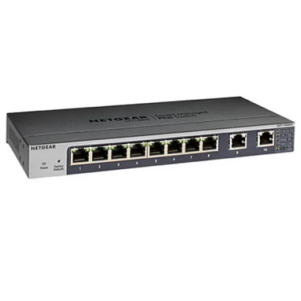 Netgear GS110EMX 8-Port Gigabit Plus 2-Port Multi-Gig Managed Desktop Switch