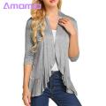 Amamia Lady Cardigan Long Sleeves Loose Ruffle Women Cardigan.