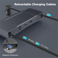 USB Hub for Model Y 2020-2024 Model 3 2020-2023 Center Console Docking Station. 