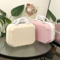Korean Style Portable Box Cute Cosmetic Case Small Women's Small Lightweight Small14Inch Mini Storage Bag. 