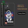 Toosci Liquid Silicone Dancing Astronaut Square Casing For iPhone X/iPhone XS Phone Case Soft Bumper Shockproof Cover. 
