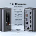 Baseus USB C Hub to DP 4K@60Hz HDMI DisplayPort 11-IN-1 Docking Station Triple Display RJ45 PD 100W For Window Mac USB 3.1 HUB. 