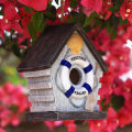 Migeet Hanging Bird House Decorative Cute Cage for Bird Outdoor Resin Bird House Hanging Nest Ornament Bird Box Figurine For Cockatoo Macaw Parakeet Finches.