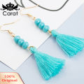 Bohemian rylic Bead Women Girls Tassel Hook Earrings Long Dangle Party Jewelry.