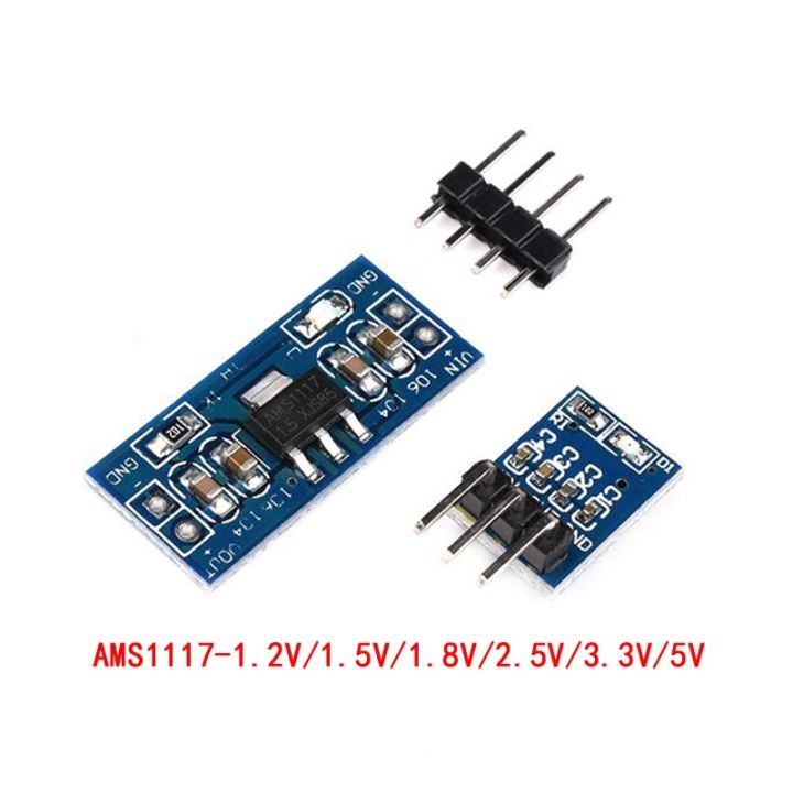 5pcs/lot AMS1117 1.2V 1.5V 1.8V 2.5V 3.3V 5V power supply module ...