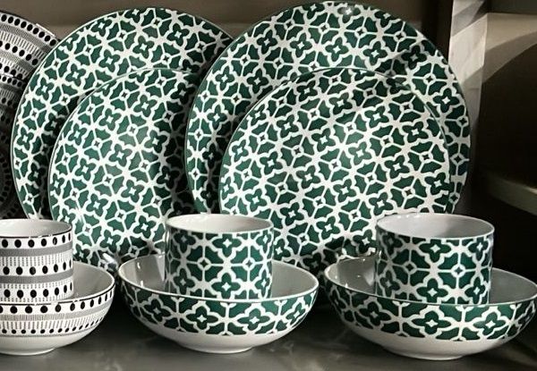 24 Pieces Ariane Dinner Set GREEN Design