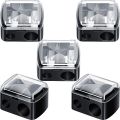 Double Pencil Sharpener with Cosmetic Make Up Sharpener for Small & Large Lip Liner,& Eyeliner Pencils. 
